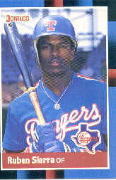1988 Donruss Baseball Cards    223     Ruben Sierra